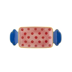 Bloomingville Caramella Servierplatte Rose aus Steingut