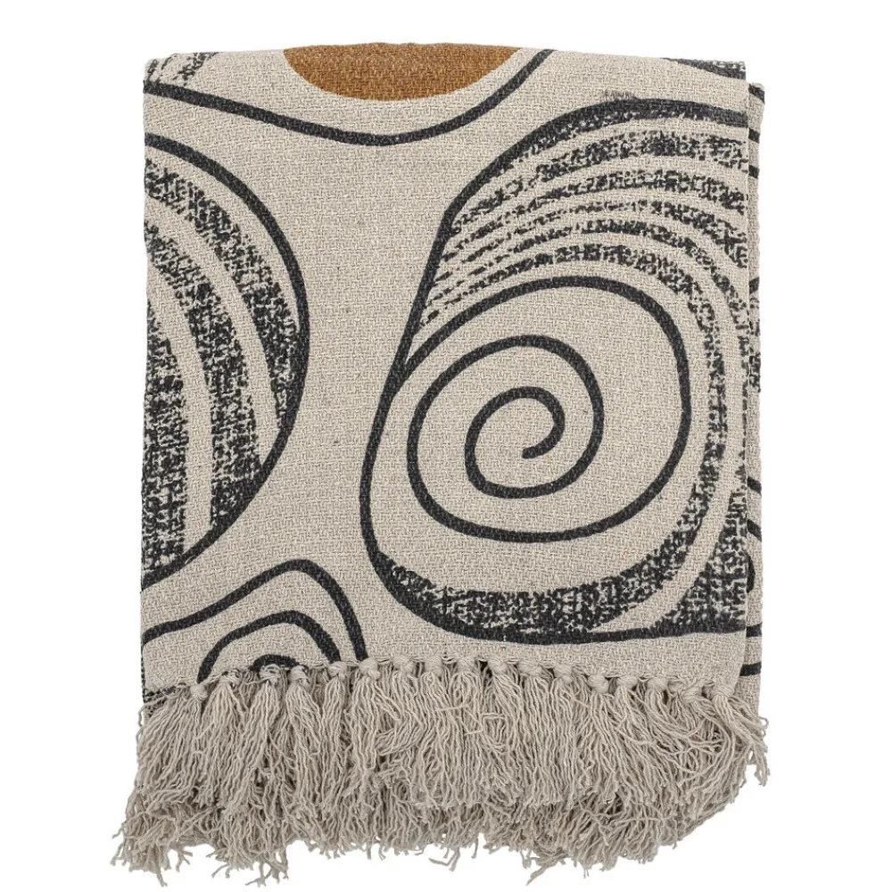 Bloomingville Decke, Überwurf Giano recycelte Baumwolle