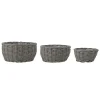Bloomingville Fioria Blumentopf 3er, Grau, Polyrattan