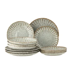 Bloomingville Fleur Geschirrset aus Steingut