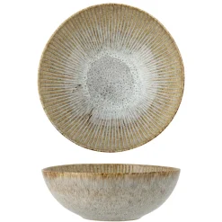 Bloomingville Fleur Schale, Natur, Steingut