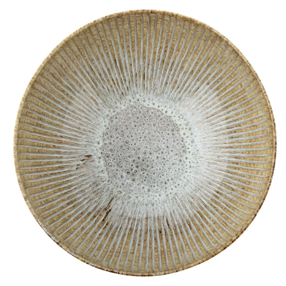 Bloomingville Fleur Schale, Natur, Steingut