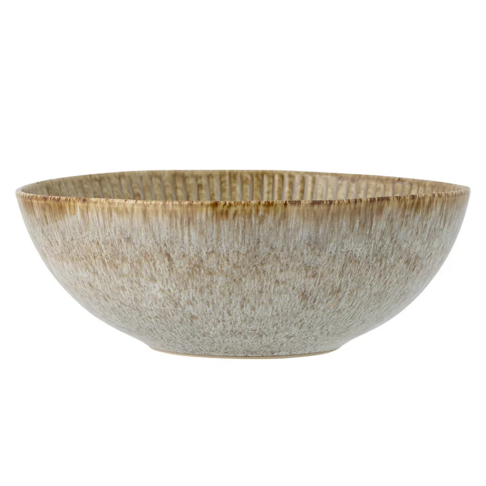 Bloomingville Fleur Schale, Natur, Steingut