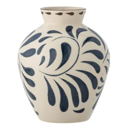 Bloomingville Heikki Vase blau, Steingut