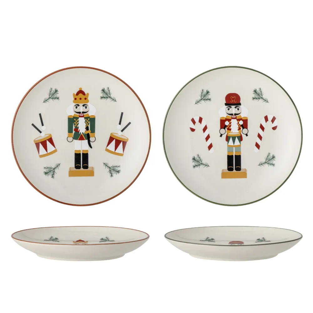 Bloomingville Jolly Weihnachtsteller im 2er Set