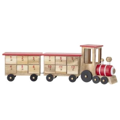 Bloomingville Kalender Zug aus Paulowniaholz