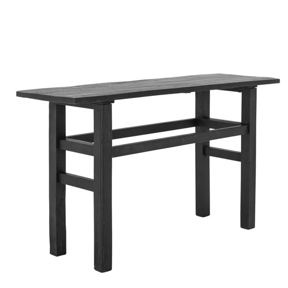 Bloomingville Konsolentisch Riber, Schwarz, Recyceltes Holz