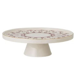 Bloomingville Kuchenplatte Jolly mit Fuß und Muster