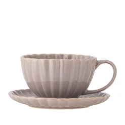 Bloomingville Latina Tasse mit Untertasse, Steingut