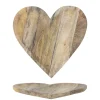 Bloomingville Lotuz Tablett in Herzform aus Mangoholz