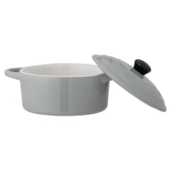 Bloomingville Ofenform Thanos mit Deckel aus Steingut