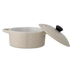 Bloomingville Ofenform Thanos mit Deckel aus Steingut