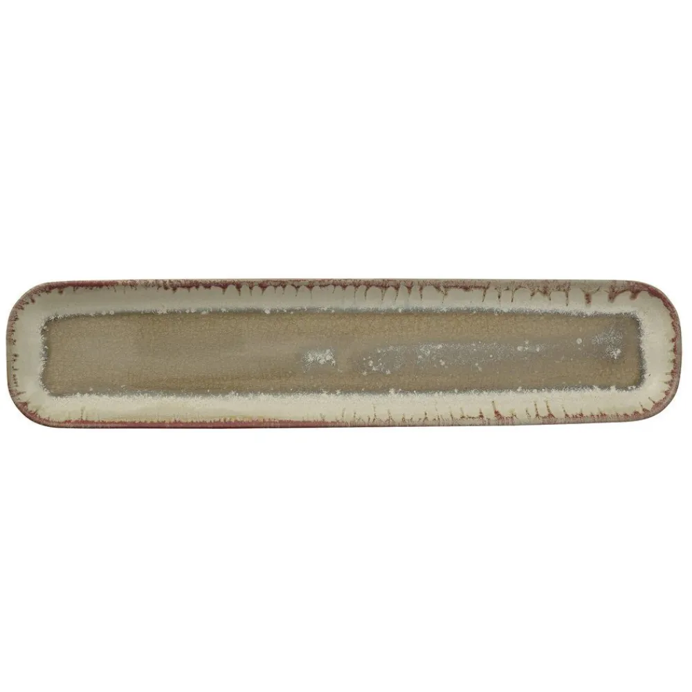 Bloomingville Servierplatte Heather braun, Steingut