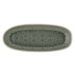 Bloomingville Servierplatte Rani, länglich, Steingut