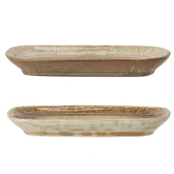 Bloomingville Teller Willow 2er Set aus Steingut