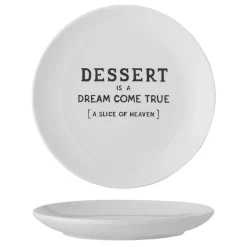 Bloomingville Telly Wendy mit Schrift, Steingut