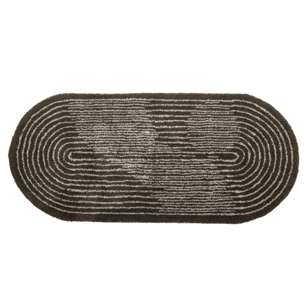 Bloomingville Zhina Teppich, Braun, Baumwolle