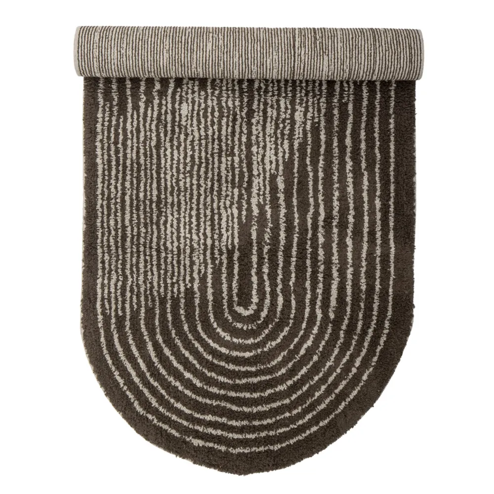 Bloomingville Zhina Teppich, Braun, Baumwolle