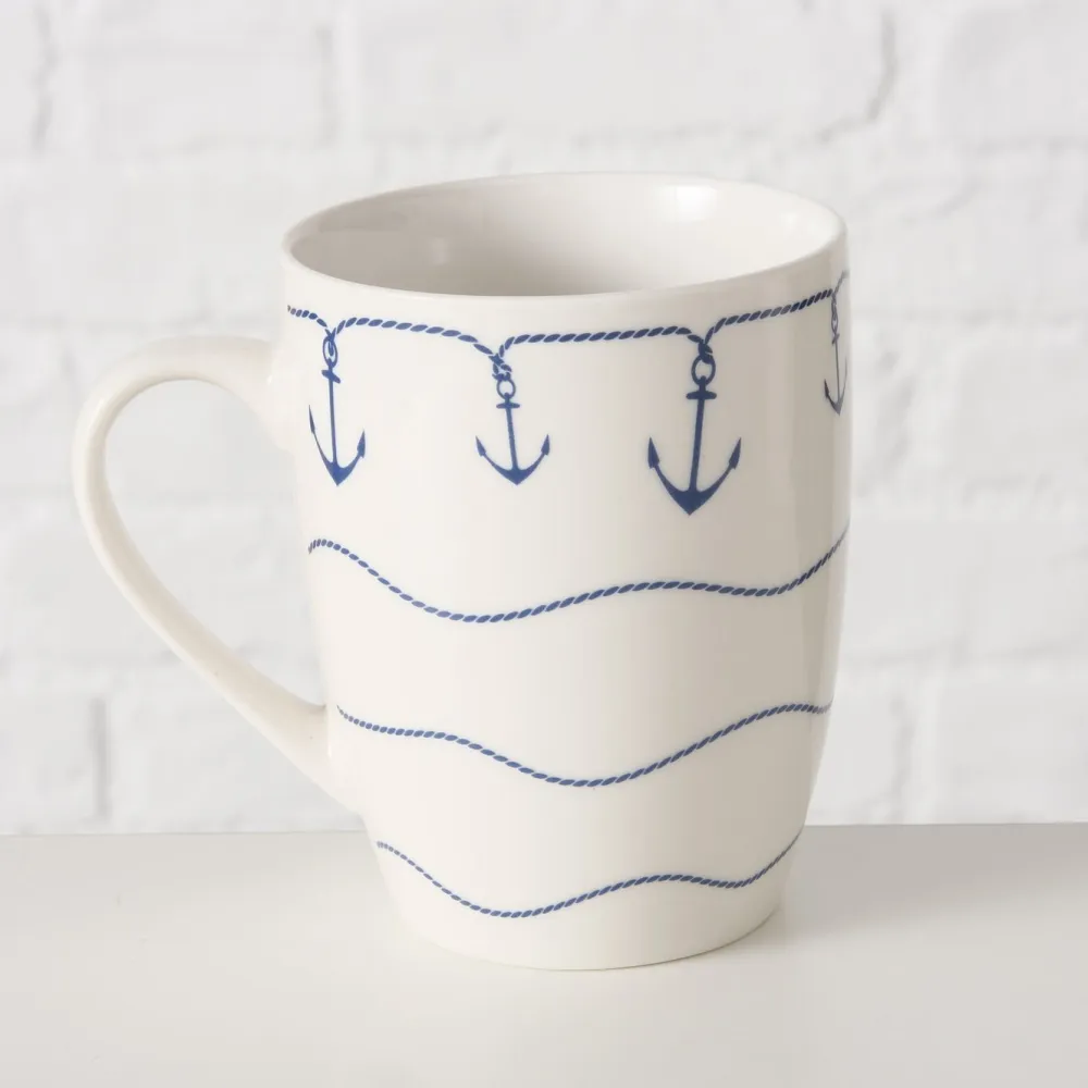 Boltze Becher Büsum mit Anker, 2er-Set