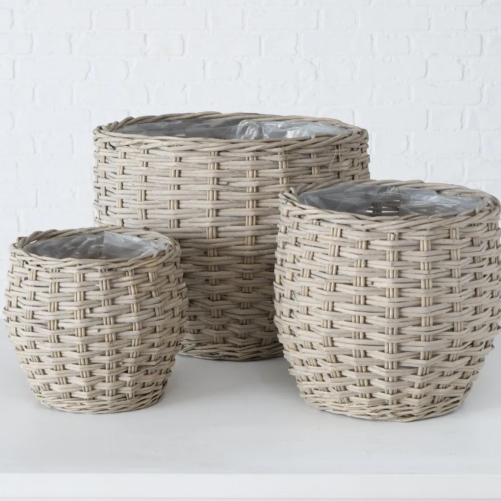 Boltze 3er Set Blumentopf Pflanzkorb Malonia