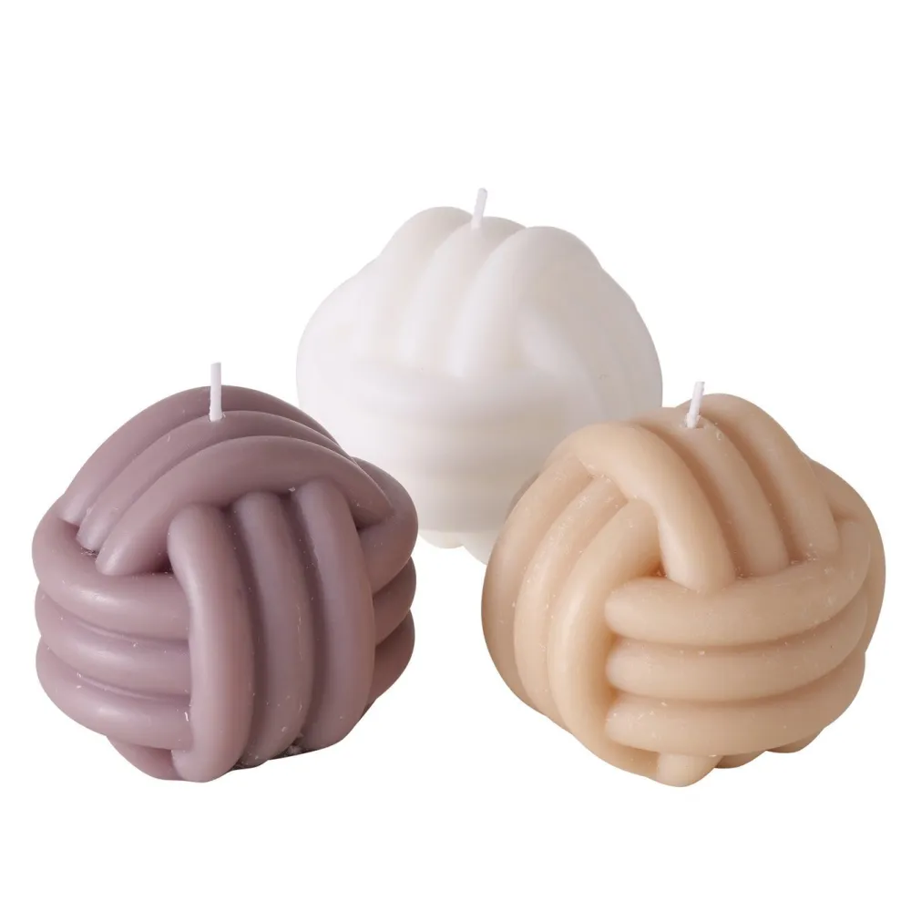 Boltze 3er Set Kerze in Sonderformen