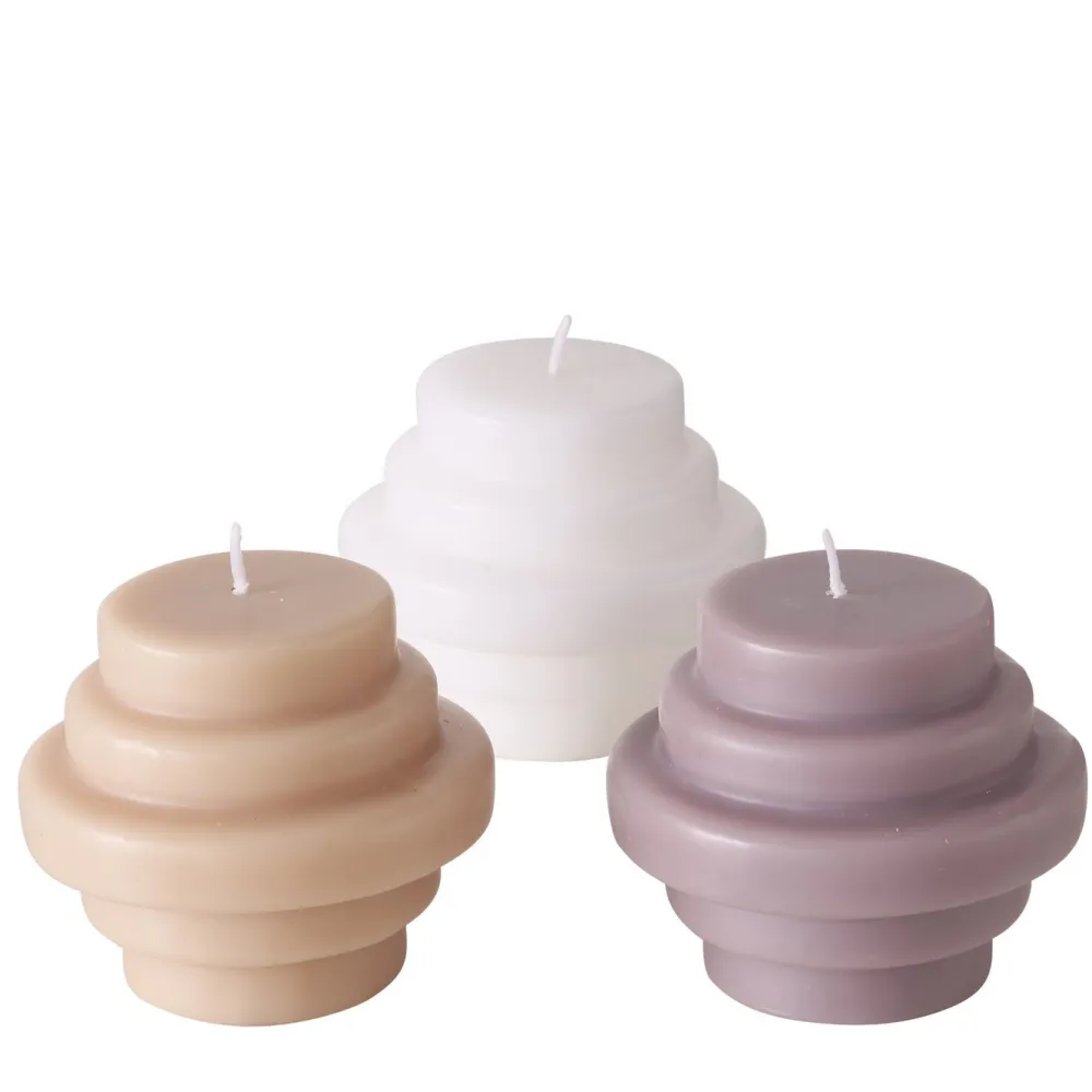 Boltze 3er Set Kerze in Sonderformen