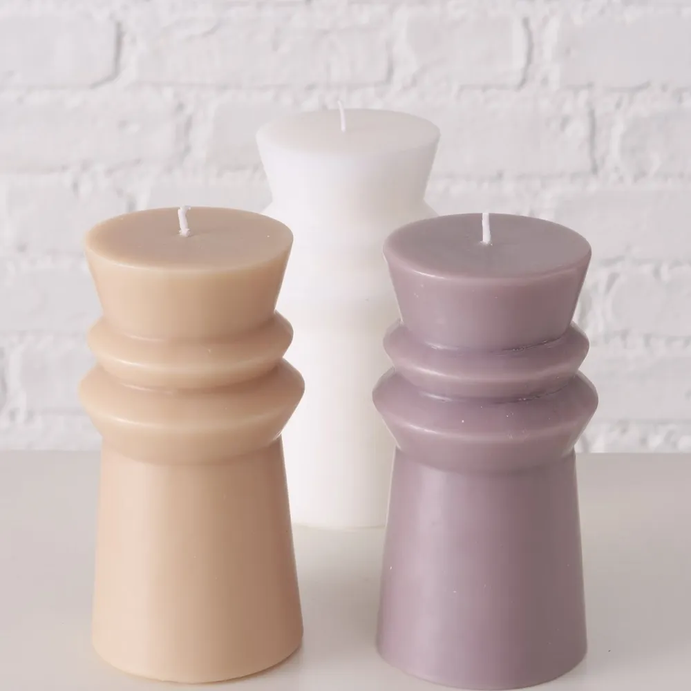 Boltze 3er Set Kerze in Sonderformen