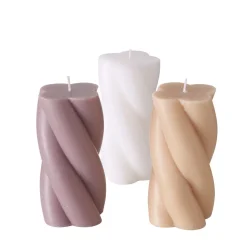 Boltze 3er Set Kerze in Sonderformen