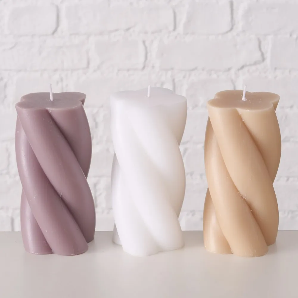 Boltze 3er Set Kerze in Sonderformen
