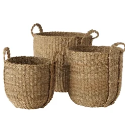 Boltze 3er Set Korb Sophy aus Seegras