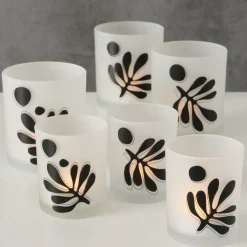 Boltze 2er Set Teelichtglas Matty