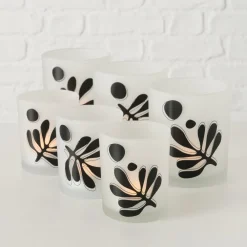 Boltze 2er Set Teelichtglas Matty