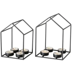 Boltze 2er Set Teelichthalter Draga