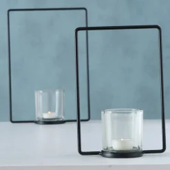 Boltze 2er Set Teelichthalter Franjo