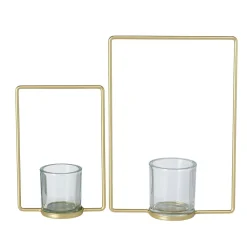 Boltze 2er Set Teelichthalter Franjo