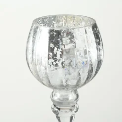 Boltze 3er Set Windlicht Manou silber