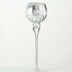 Boltze 3er Set Windlicht Manou silber