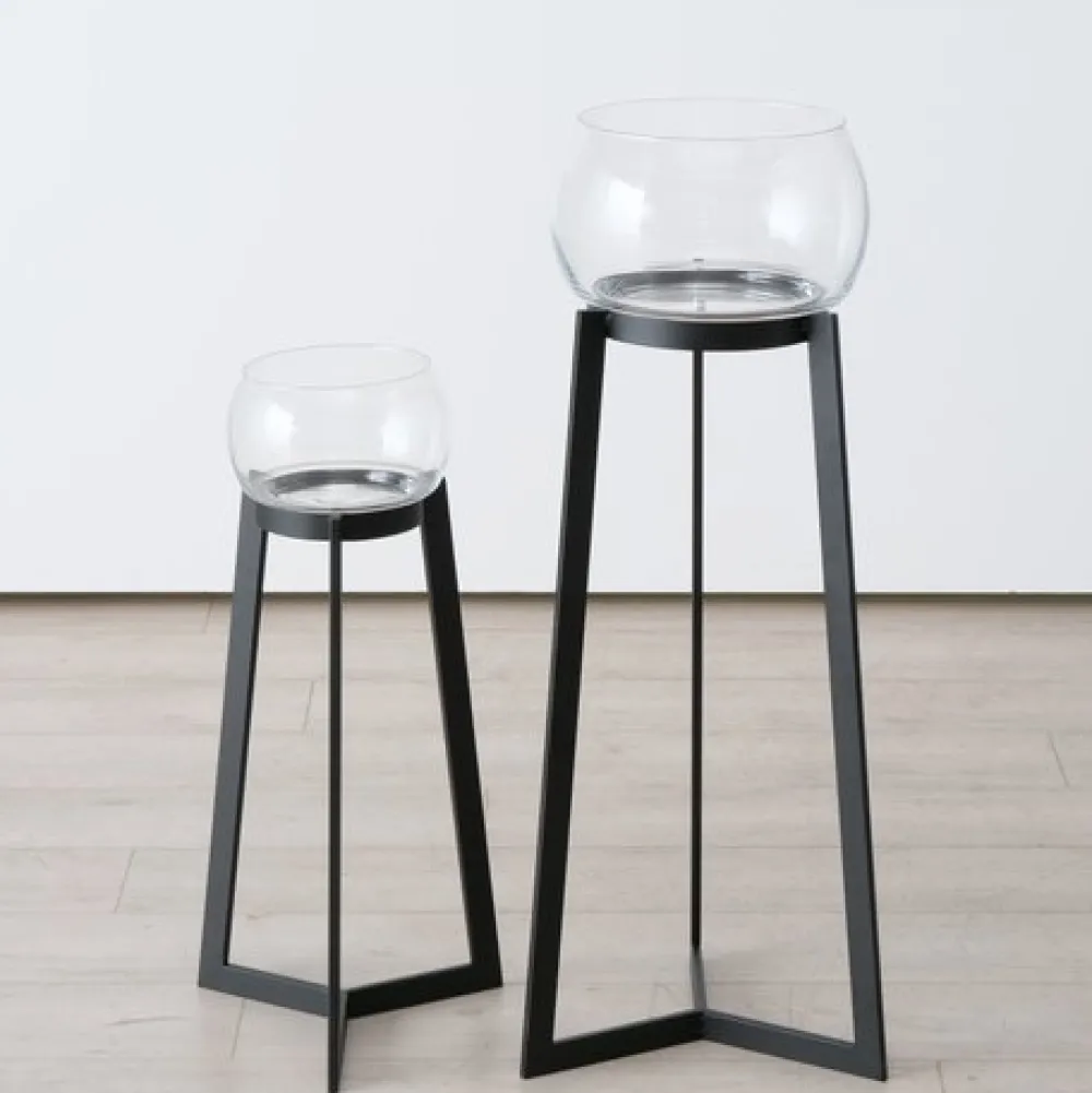 Boltze 2er Set Windlicht Sola mit Ständer