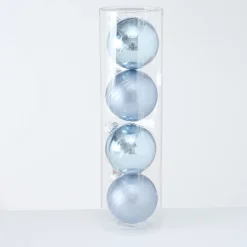 Boltze Große Weihnachtskugeln Ø 10 cm, 4 tlg