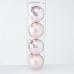 Boltze Große Weihnachtskugeln Ø 10 cm, 4 tlg