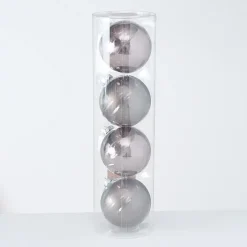 Boltze Große Weihnachtskugeln Ø 10 cm, 4 tlg