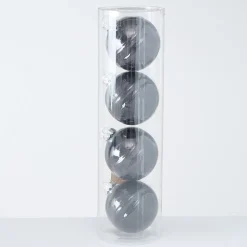 Boltze Große Weihnachtskugeln Ø 10 cm, 4 tlg