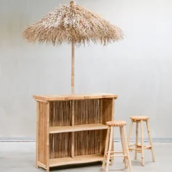 Boltze Hausbar Lania aus Bambus, 4 tlg.