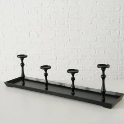 Boltze Kerzenleuchter Furo schwarz