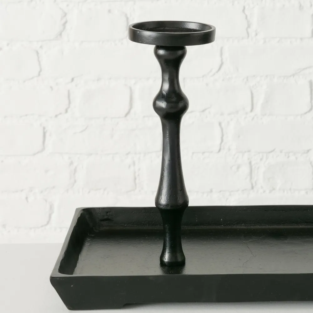 Boltze Kerzenleuchter Furo schwarz