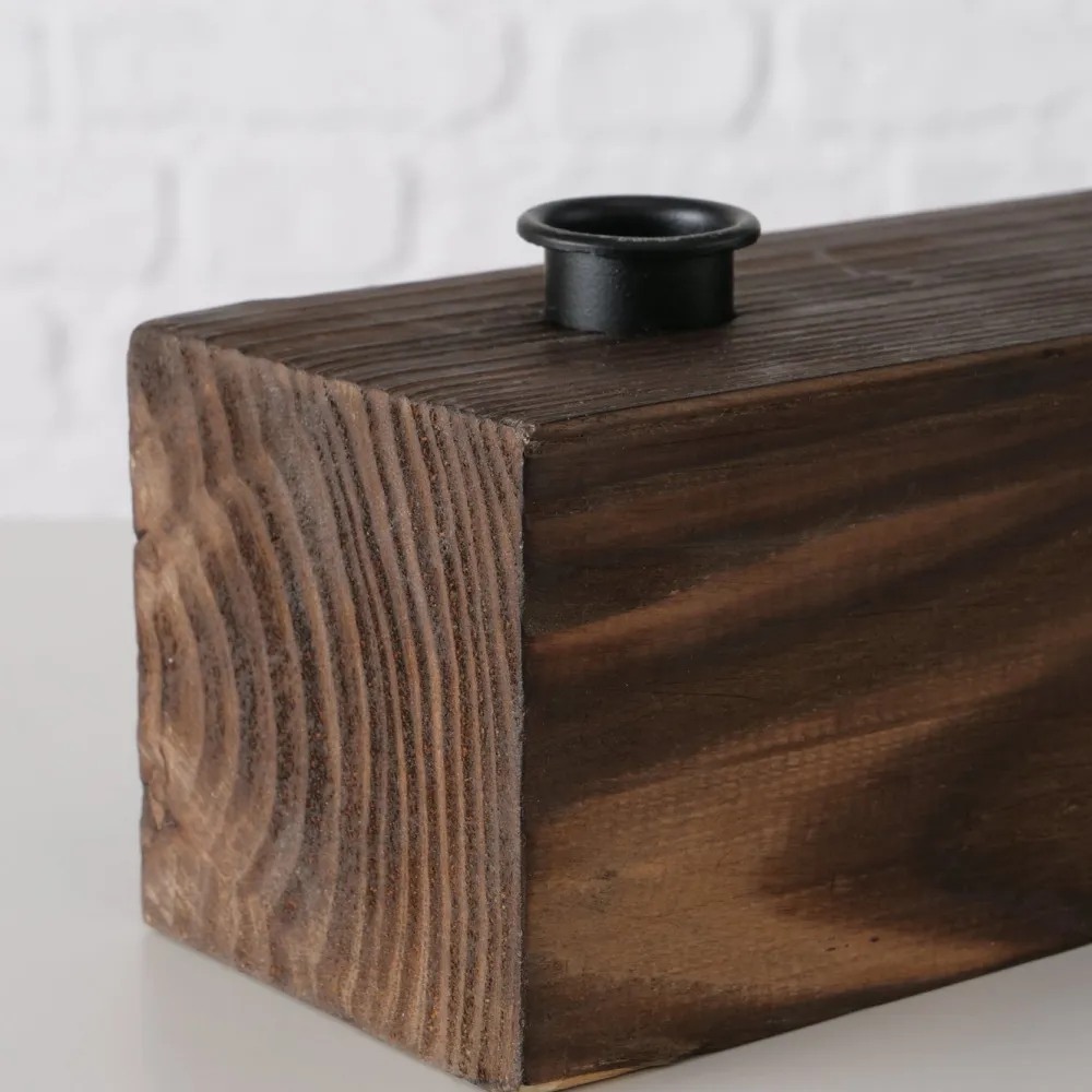 Boltze Kerzenleuchter Rustik länglich