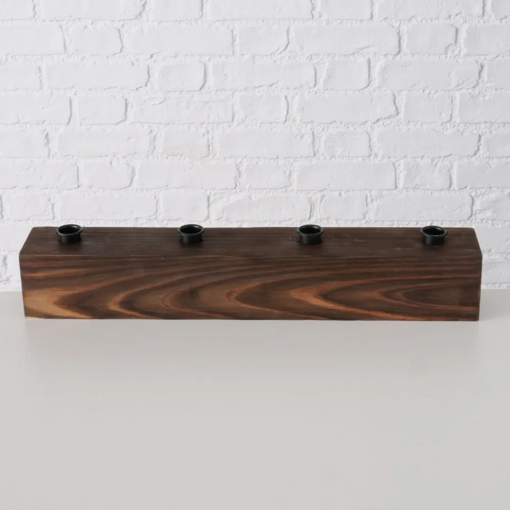 Boltze Kerzenleuchter Rustik länglich