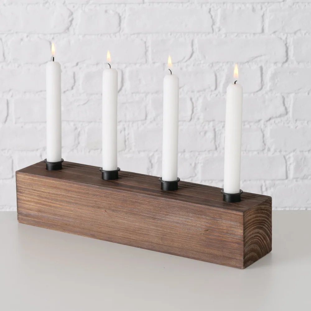 Boltze Kerzenleuchter Rustik länglich