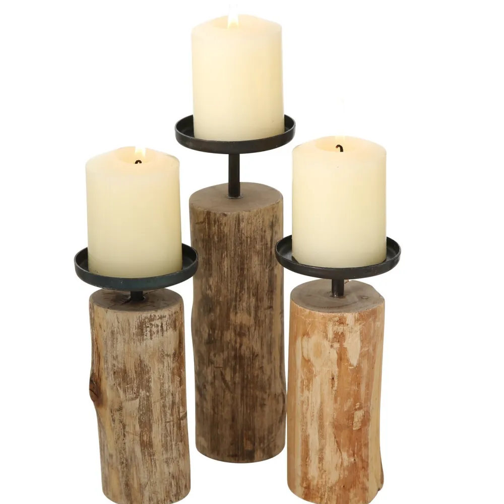 Boltze Kerzenleuchter Tempe, 3 tlg