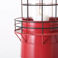 Boltze Laterne roter Leuchtturm, 2 tlg